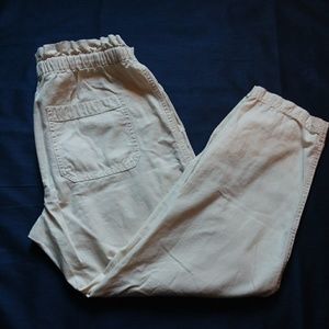Madewell drawstring cropped pants Size medium